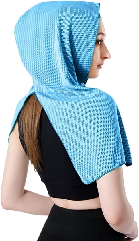 Koelhanddoek - Sporthanddoek - Warme Dagen - Directe Koeling - 60x30 cm - Blauw