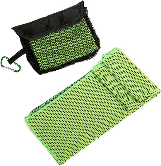 Koelhanddoeken Set - Sport Handdoek - Actieve Koelte - Directe Verfrissing - 27.89 Inch - Groen
