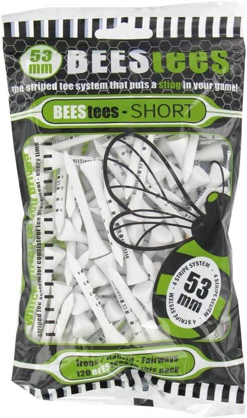 KORTE GOLF TEES 120 STUKS 53MM VOOR IJZEREN EN HYBRIDE