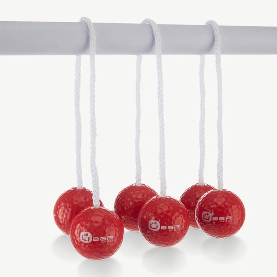 Ladder Golf Gooi Spel - 3 Paar Golfballen 30 cm - Ferrari Rood