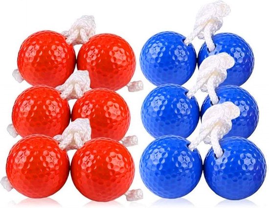 Ladder Golf Set 6 Ballen - Duurzaam PE - Heldere kleuren - Leuk voor binnen en buiten - ShopVlot