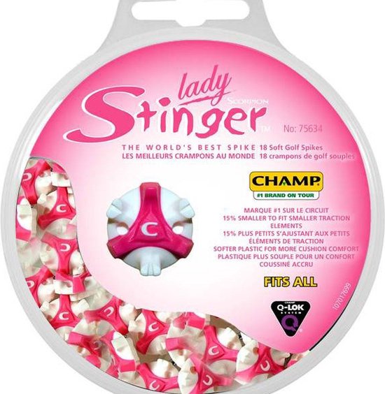 Lady Stinger Champ Q-Lock-golfspikes-golfaccessoires-golfgereedschap-golfschoenen van Softspikes