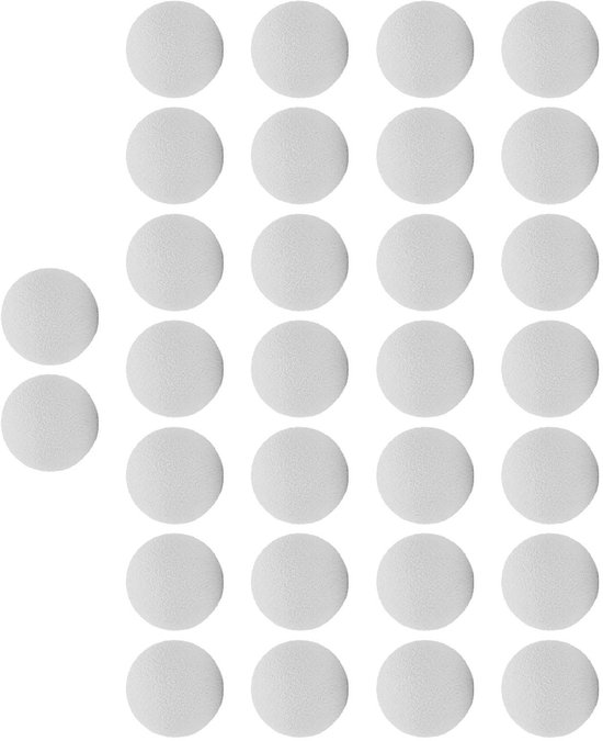 LAUZY- Schuimgolfballen 30 Stuks - Zachte Schuimoefengolfballen - Voor Heren/Dames - Binnen/Buitentraining - 21,5 Mm - EVA Materiaal - Golfballen