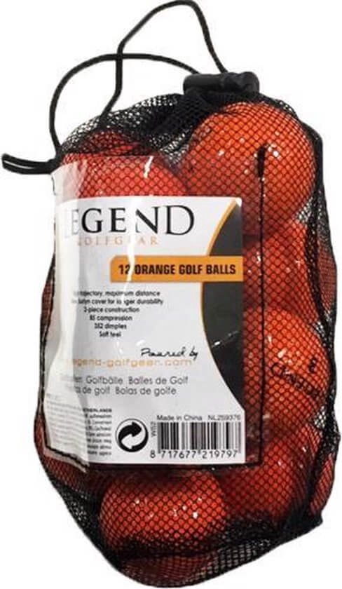 Legend Distance Golfballen Oranje - Dozijn / 12 stuks van Legend