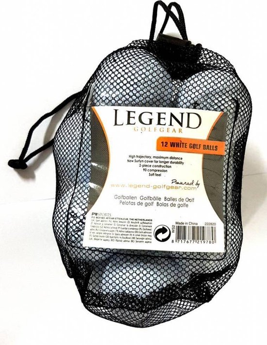 Legend Distance Golfballen - Wit - 12 Stuks van Legend