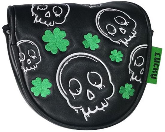 Legend Putter Mallet Headcover Lucky Zwart Groen van Legend