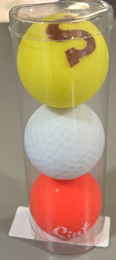 Legend Sinterklaas - 3 Golfballen - Rood Wit Geel van Legend Golf