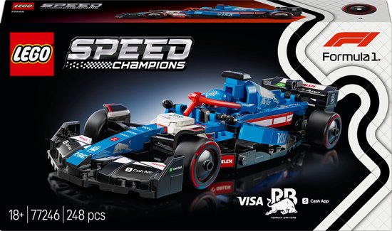 LEGO Speed Champions Visa Cash App RB VCARB 01 F1 racewagen Set - 77246 van LEGO