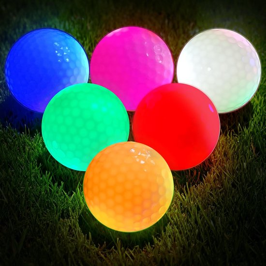 Lichtgevende Golfballen - LED Golfballen Set - Nachtgolf Training - Kleurrijk Oplichten - 426 mm Diameter - Meerdere Kleuren