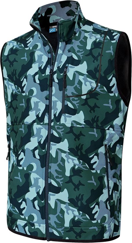 Lichtgewicht Fleece Bodywarmer Heren - Mouwloos Vest voor Wandelen en Buitenactiviteiten van Merkloos