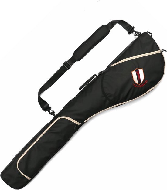 Lichtgewicht Opvouwbare Golftas voor 7-10 Golfclubs - Draagtas voor Training en Reizen - Uniseks Zwart van Merkloos