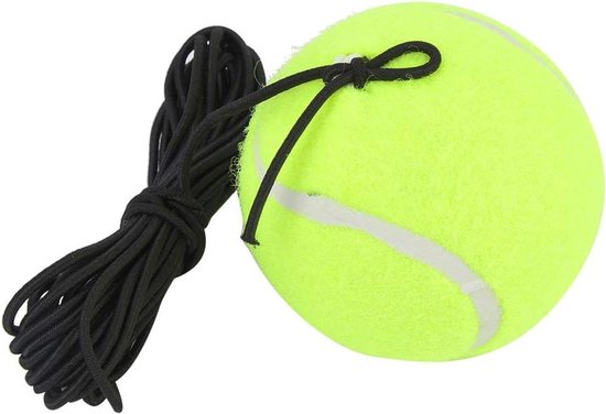 Lichtgewicht tennisoefening met 4m rubberen touwkoord voor één speler, ideaal voor binnen en buiten training
