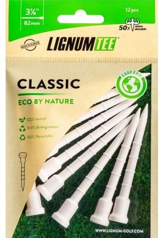 Lignum Classic Tees 82mm Eco van Merkloos