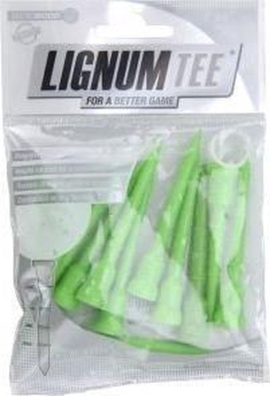 Lignum Golf Tees 72 mm 12 stuks (lime) van Lignum