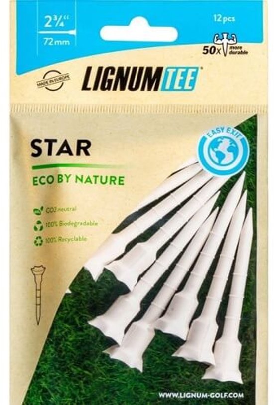 Lignum Star Tees 72mm Eco