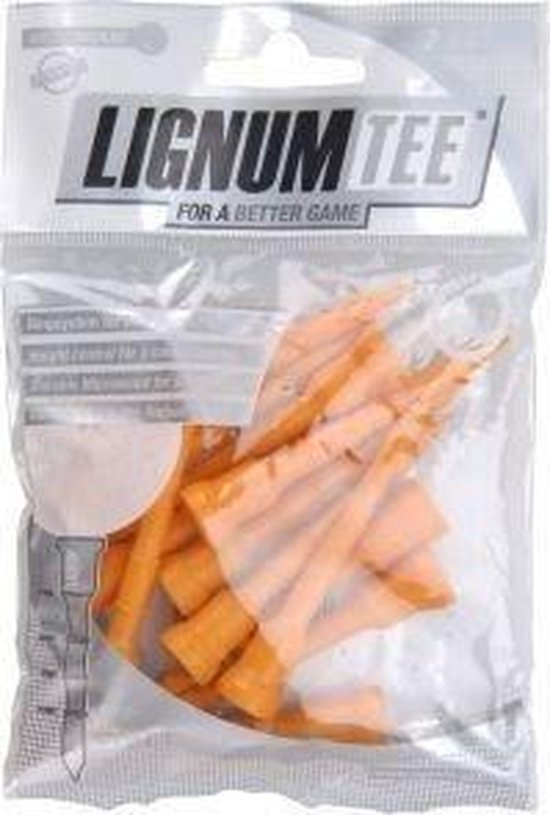 Lignum Tees 72 mm (oranje) van Merkloos