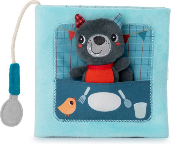 Lilliputiens - Activiteitenboek Smakelijk Louis - Zacht Boekje - Louis Nodigt Zichzelf Bij Vrienden Uit Aan Hun Tafels Om Hun Gerechten Te Ontdekken - Er Is Ruimte Om Een Foto Toe Te Voegen En Het Boek Te Personaliseren - Geschikt Vanaf 1 Jaar van Lilliputiens