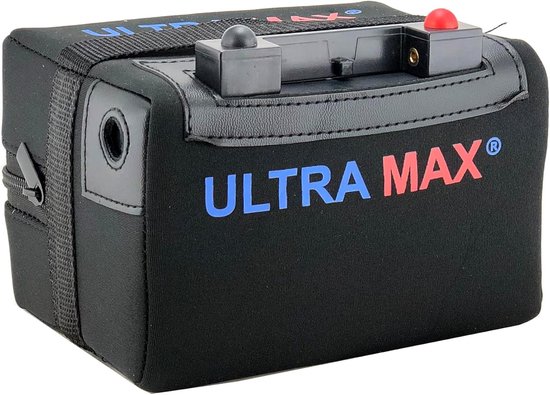 Lithium Accu - Golfkar Batterij - Golfen - Lichtgewicht en Compact - 168x128x102mm - Zwart van Merkloos