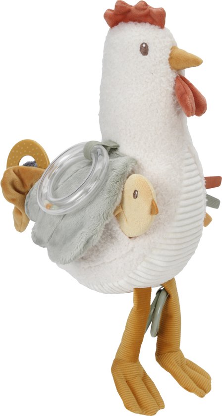 Little Dutch - Activiteitenknuffel kip 25cm - Little Farm van Little Dutch