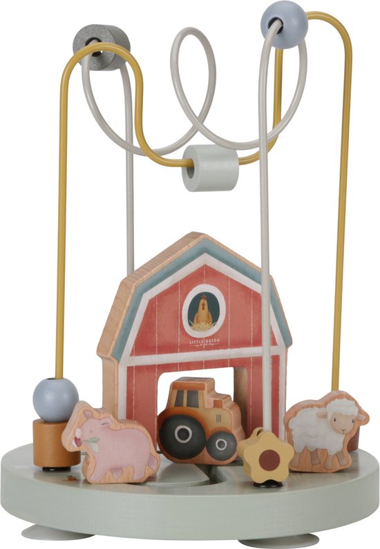 Little Dutch - Activiteitenspiraal hout FSC - Little Farm van Little Dutch