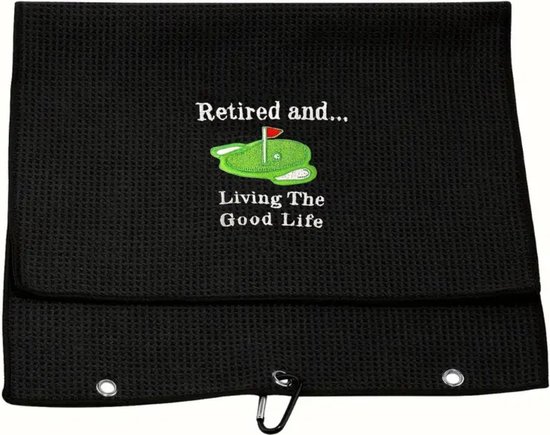 Livano Golf Handdoek - Golfhanddoek - Golf Accessoires - Towel - Comfortabel - Grappige Tekst van Livano