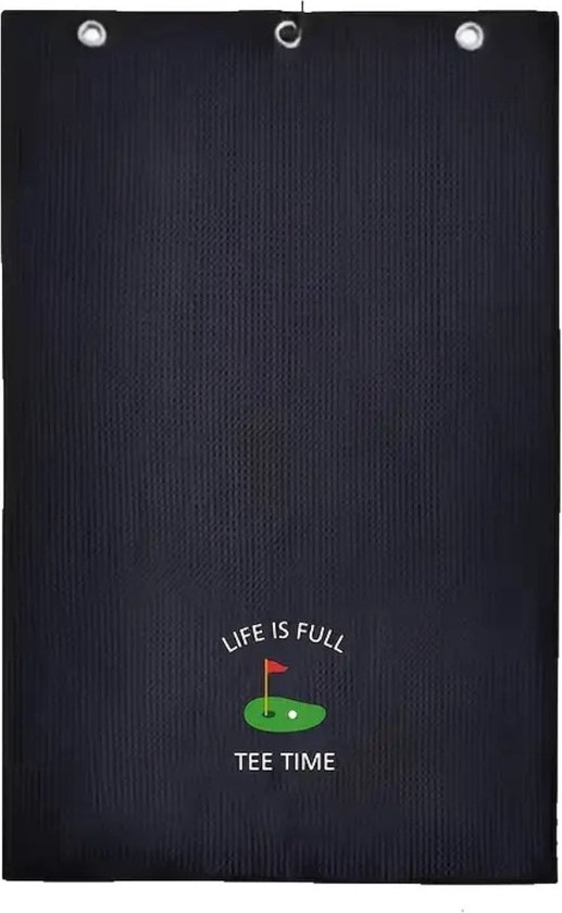 Livano Golf Handdoek - Golfhanddoek - Golf Accessoires - Towel - Comfortabel - Zwart van Livano