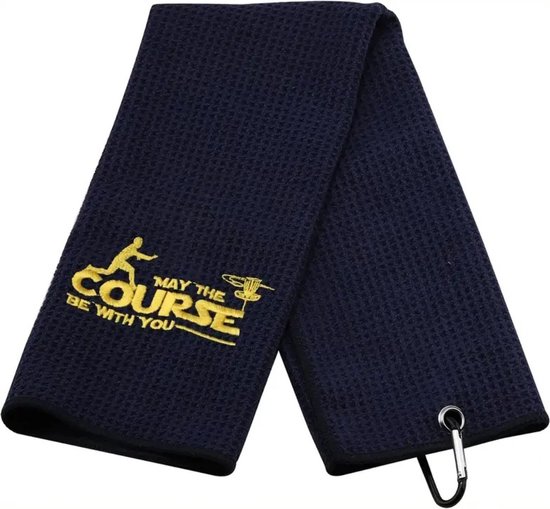 Livano Golf Handdoek - Golfhanddoek - Golf Accessoires - Towel - Comfortabel - Zwart van Livano
