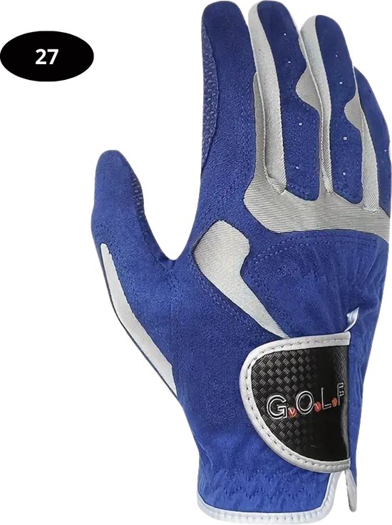 Livano Golfhandschoenen - Golf Accessoires - Handschoen AntiSlip - Heren - Rechts - Blauw - Maat XXL van Livano