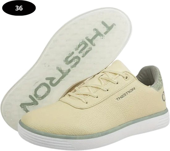 Livano Golfschoenen Dames- Sneakers - Golfkleding - Golfschoenen Antislip - Waterdicht - Golfen - Beige - Maat 36