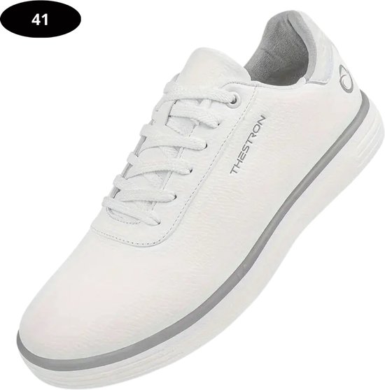 Livano Golfschoenen Dames- Sneakers - Golfkleding - Golfschoenen Antislip - Waterdicht - Golfen - Wit - Maat 41-4.5 van Merkloos
