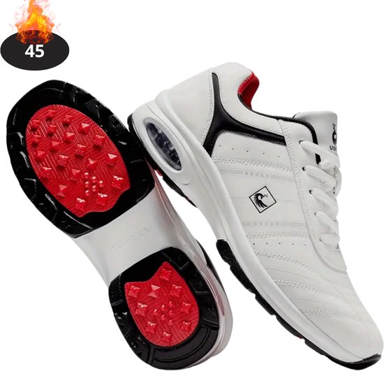 Livano Golfschoenen Heren - Golfkleding - Golfschoenen Antislip - Golfen - Wit - 45 van Livano