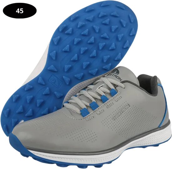Livano Golfschoenen Heren - Sneakers - Golfkleding - Golfschoenen Antislip - Waterdicht - Golfen - Grijs 45