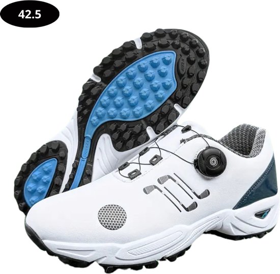 Livano Golfschoenen Heren - Sneakers - Golfkleding - Golfschoenen Antislip - Waterdicht - Golfen - Wit 42.5 van Livano