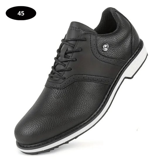 Livano Golfschoenen Heren - Sneakers - Golfkleding - Golfschoenen Antislip - Waterdicht - Golfen - Zwart 45 van Livano