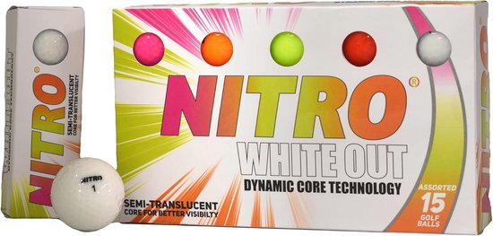 Long Distance Golf Balls 15 Pack - High Velocity Performance van Merkloos