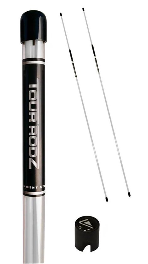 Longridge - Alignment Rodz Tour Sticks - Uitlijn Stokken - Golf Training balans, balpositie, putting en chippen - Wit van Longridge
