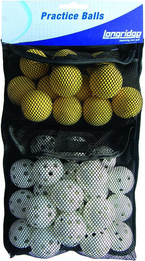 Longridge golf oefenballen set 32 stuks - trainingsballen voor binnen en buiten. van Merkloos