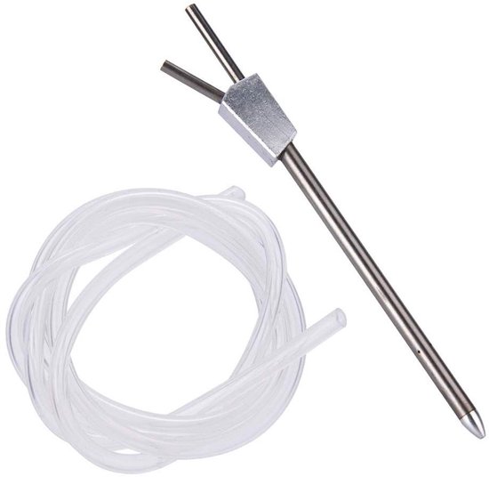 Luchtsnelheidsmeter Controle - Pitotbuis Set - Vliegtuig Metingen - Duurzaam Metaal - 16 gram - Zilver