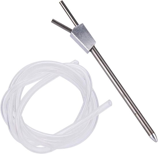 Luchtsnelheidsmeter Pitotbuis - Luchtstroomsensor Vlucht - Vluchtprestaties Meten - Duurzaam Metaal - 12 x 9 x 1 cm - Zilver
