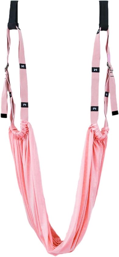 Luchtyoga Swing - Yoga Swing Riemen - Flexibiliteit Verbeteren - Anti-zwaartekracht Ondersteuning - Niet Gespecificeerd - Roze van Merkloos