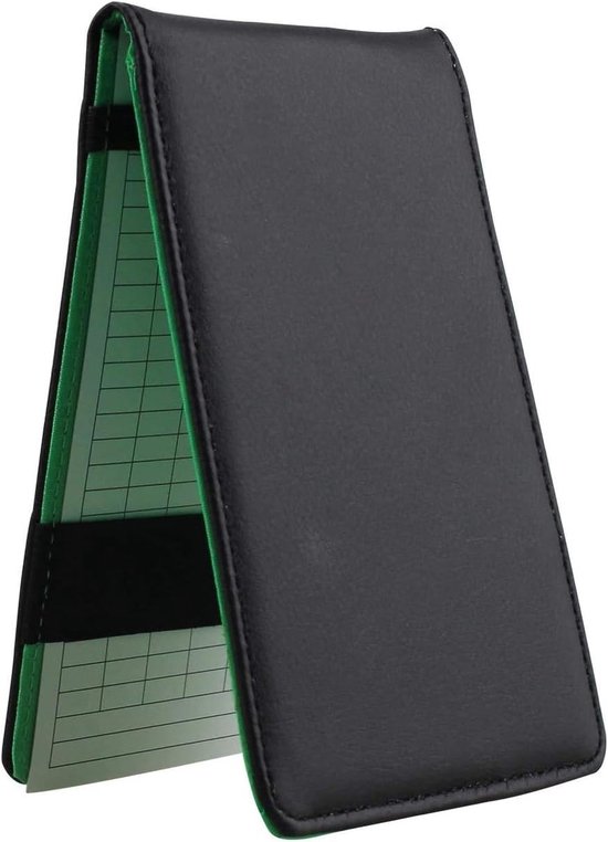 Luxe PU leren golf scorekaart houder met 2 scorekaarten en potlood voor moderne golfers van Luxe