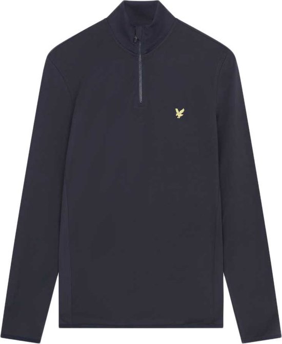 Lyle & Scott Tonal Eagle Half Rits Trui Blauw 2XL Man van Merkloos
