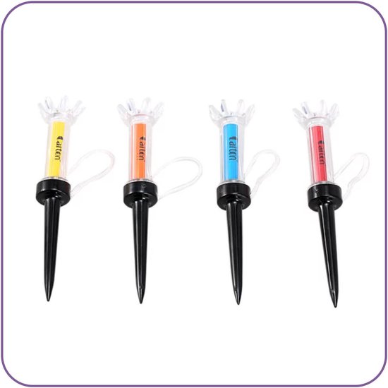 Magneet Golf Tees- Golf accessoires Tee  - 360° draaibaar - 90 mm van Merkloos