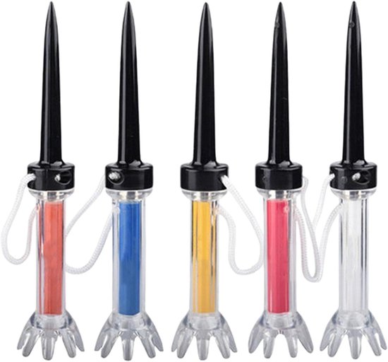 Magnetische Golf Tees - Golf Accessoires - Golf Training - Innovatief Anti-Verlies Ontwerp - 5 Stuks - Veelkleurig