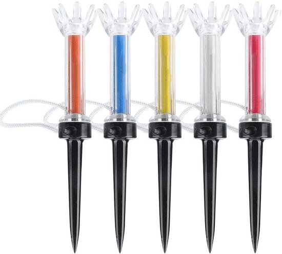 Magnetische Golf Tees - Golf Tee Set - Golftraining Oefenen - Elastisch Herstelontwerp - 90 mm - Diverse Kleuren