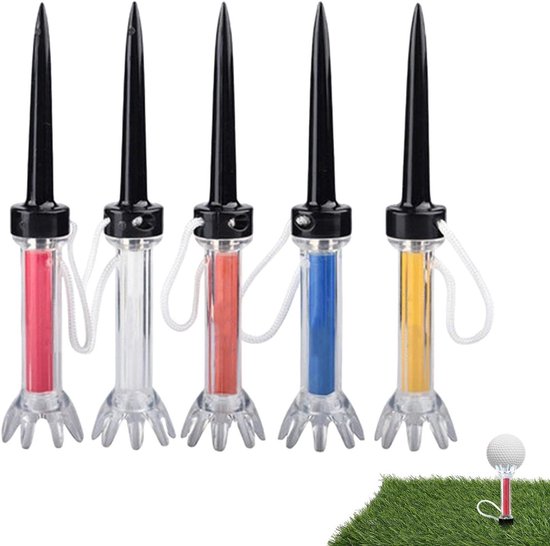 Magnetische Golf Tees - Herbruikbare Tees - Golf Training - Anti-Verlies Ontwerp - 90 mm - Meerdere Kleuren