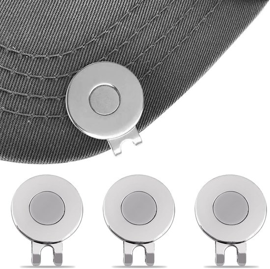 Magnetische Golfbal Marker met Cap Clip - 3 Stuks Golf Hoed Clips met Sterke Magneten voor Precisie en Gemak