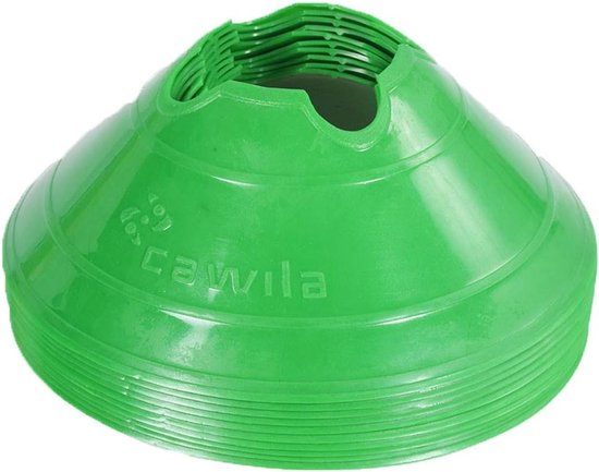 Markeerschijven Set - Sport Markeringen - Veld Training - Set van 10 - Medium Formaat - Groen