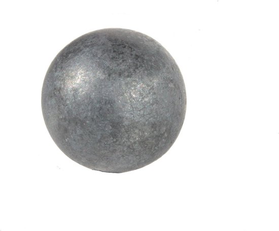 Massieve IJzeren Bal - Stalen Bol - Tuindecoratie - Smeedbaar en Galvaniseerbaar - 70 mm Diameter - Grijs