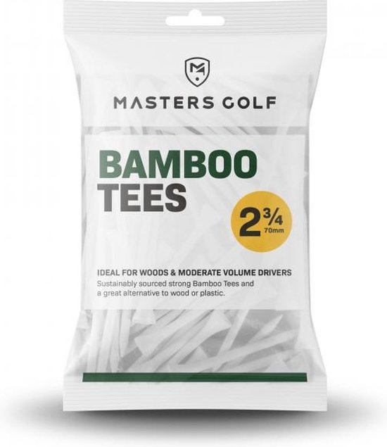 Masters - Bamboo Tees - 2 3/4 - White - 20 Stuks van Master